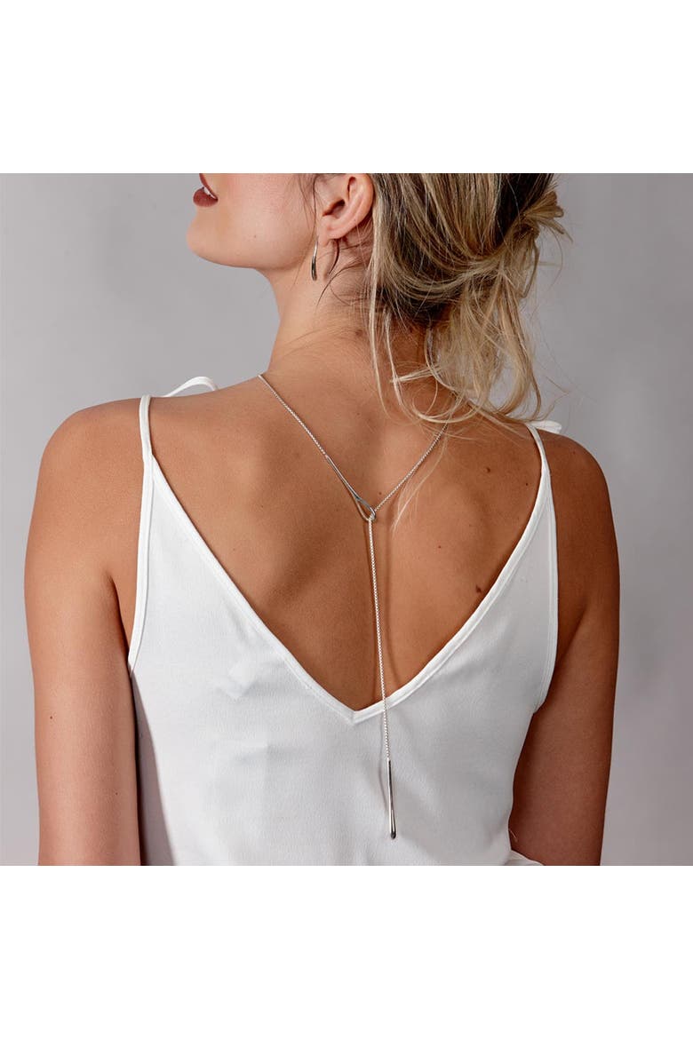 Long Feeder Drip Necklace, Alternate, color, Sterling Silver