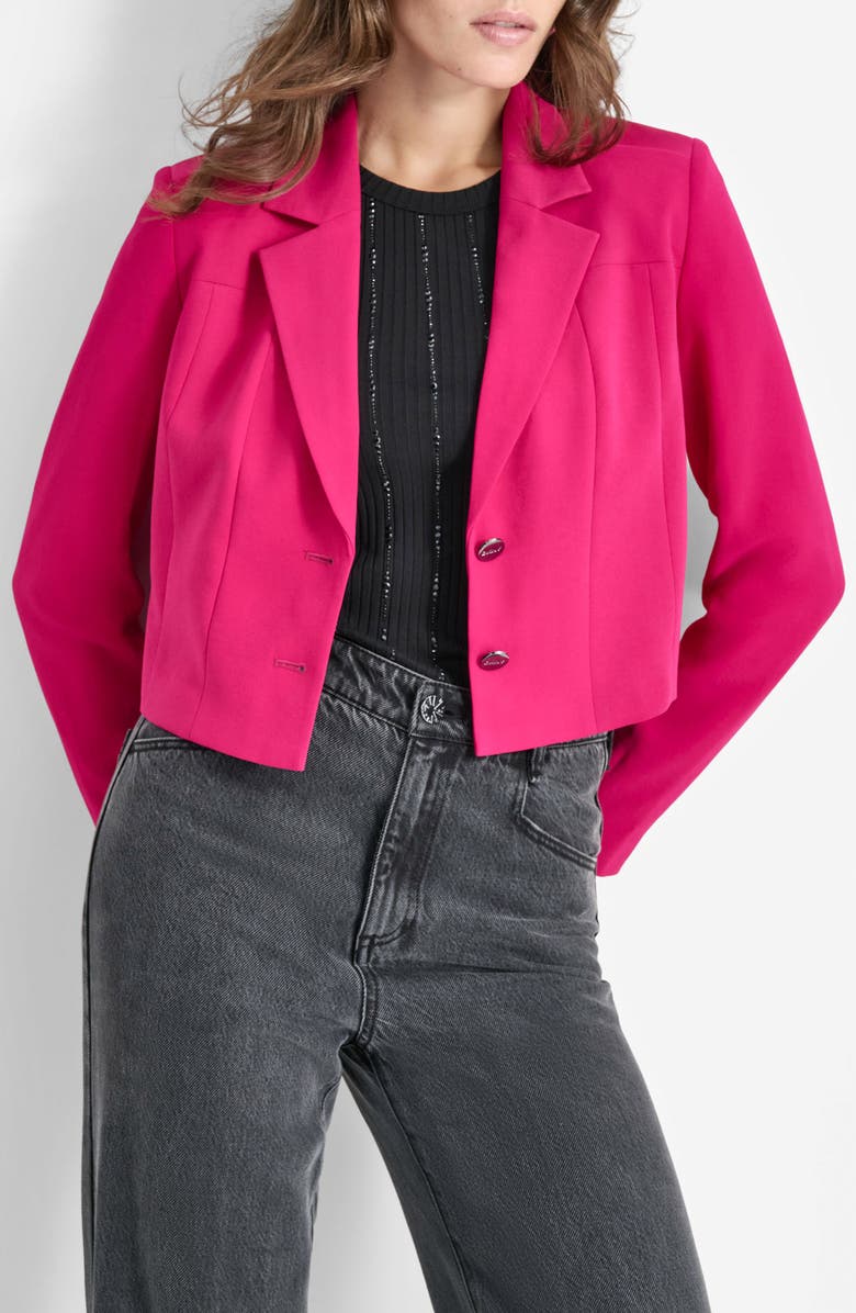 DKNY Crop Blazer, Main, color, 