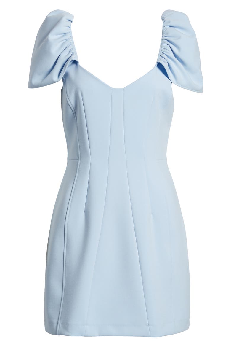 Whisper Flutter Sleeve Minidress, Alternate, color, 89-CASHMERE BLUE