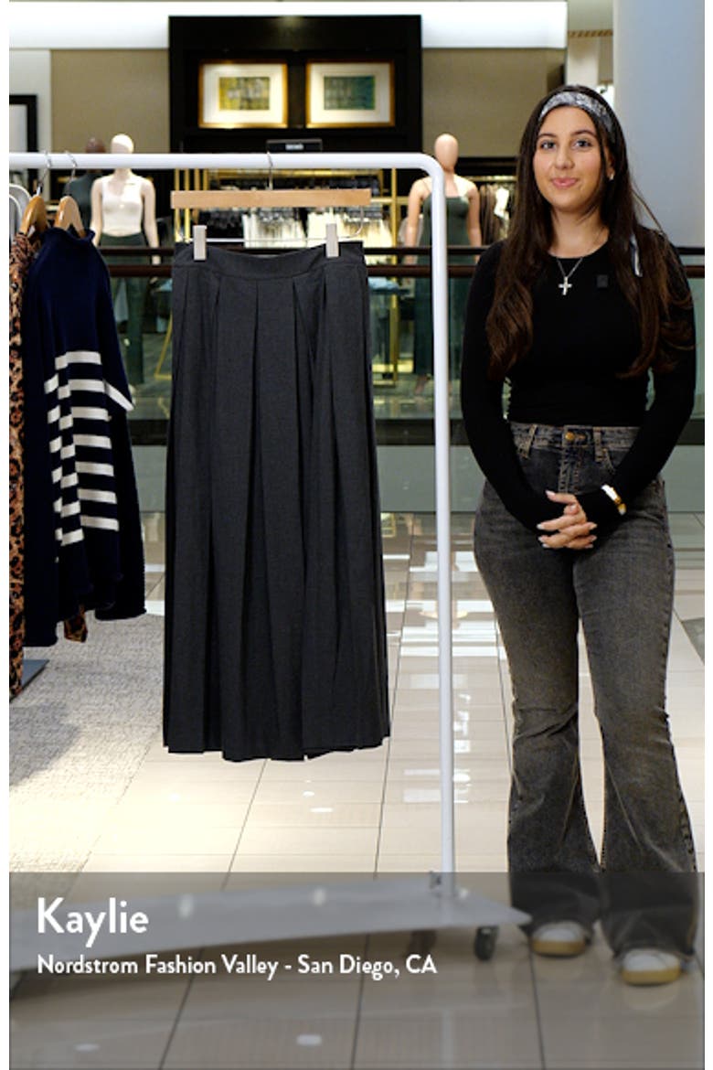 Pleated Midi Skirt video
