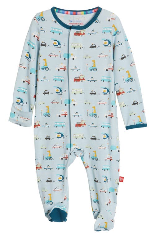Magnetic Me Babies'  Giraffic Jam Magnetic Footie In Blue