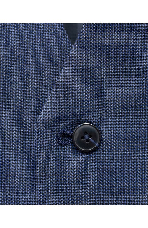 Mango Paris Superslim Fit Stretch Suit Vest In Blue