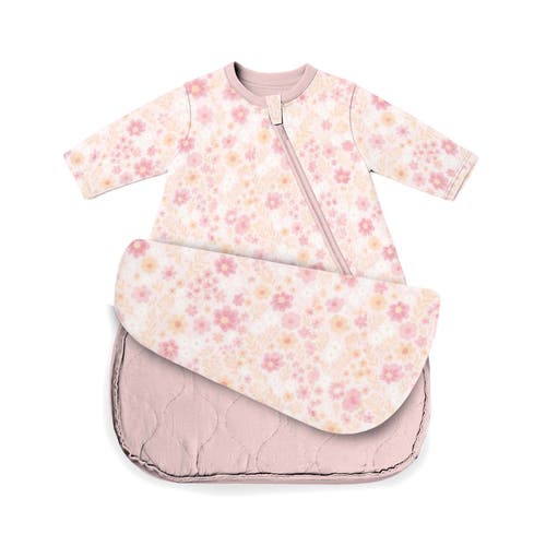 Gunamuna Babies'  Long Sleeve Transitional Swaddle Sleep Bag, 0.5 Tog In Sorbet