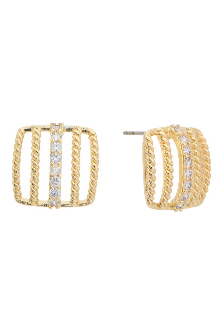 Open Stud Earrings, Main, color, YELLOW
