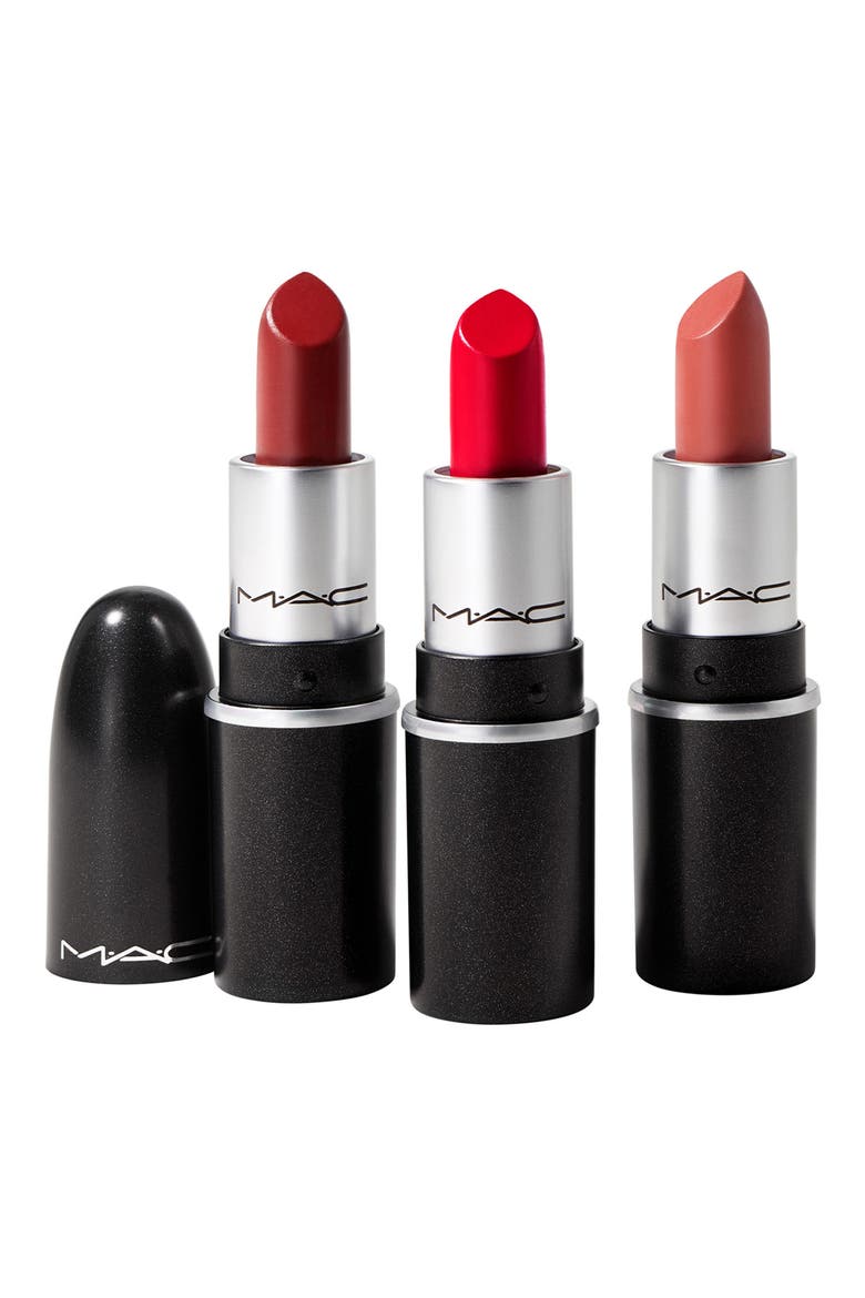 MAC Fireworked Like A Charm Mini Lipstick Kit, Alternate, color, RED