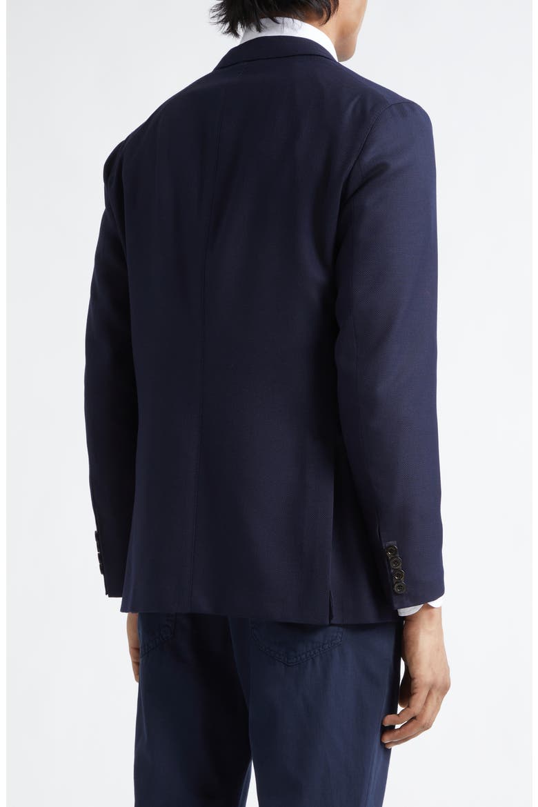 K-Jacket Virgin Wool Hopsack Sport Coat, Alternate, color, NAVY