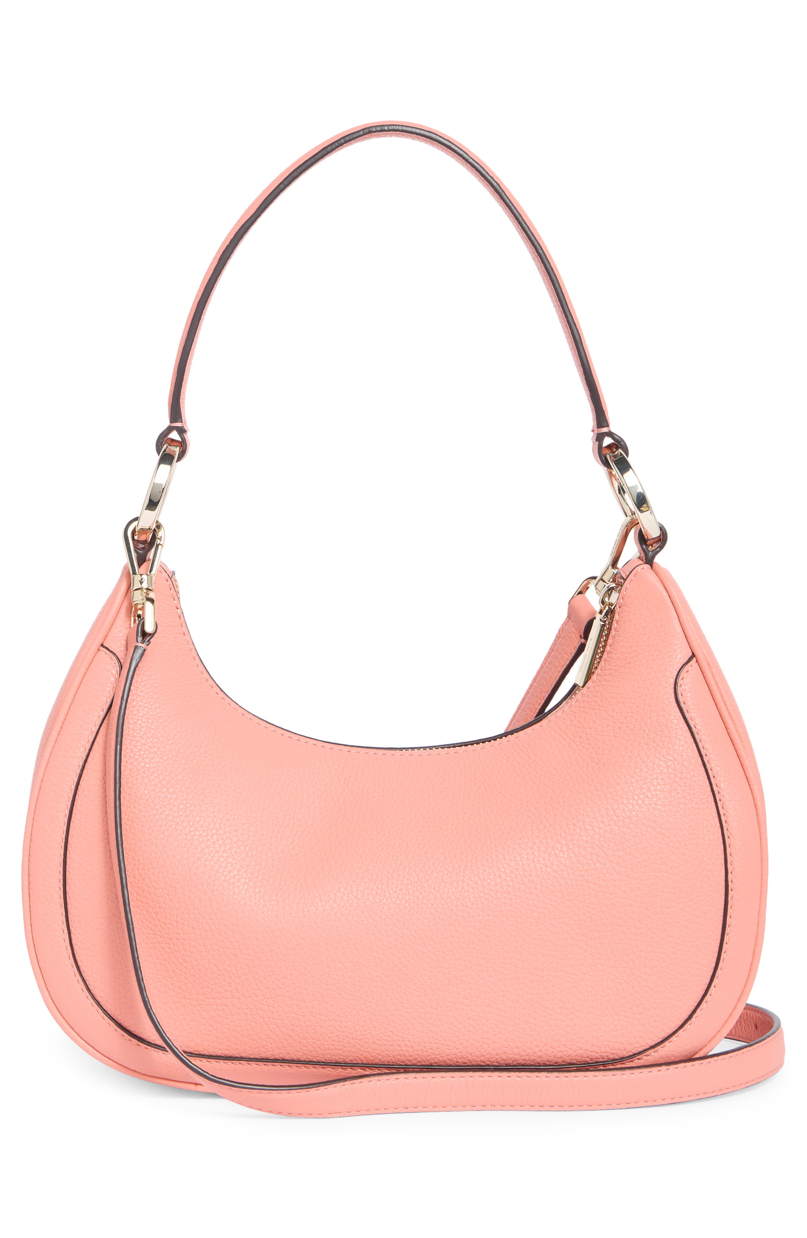 Kate Spade New York Leila Pebbled Leather Shoulder Bag, Alternate, color, Terracotta Tile