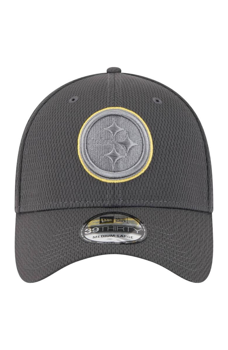New Era Men's New Era Graphite Pittsburgh Steelers  Main 39THIRTY Flex Hat, Alternate, color, 