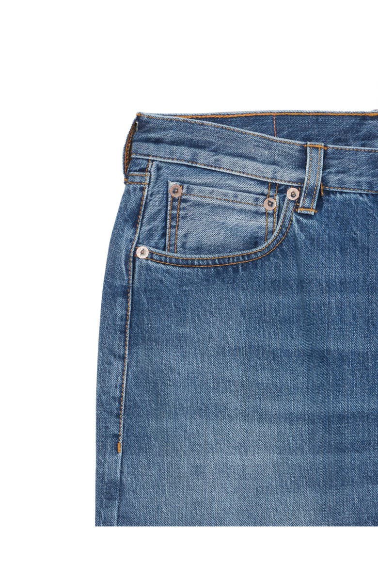 Fortela 912 Johnd Japan Selvedge 5-Pocket Regular Fit Stone Wash Denim, Alternate, color, Blue