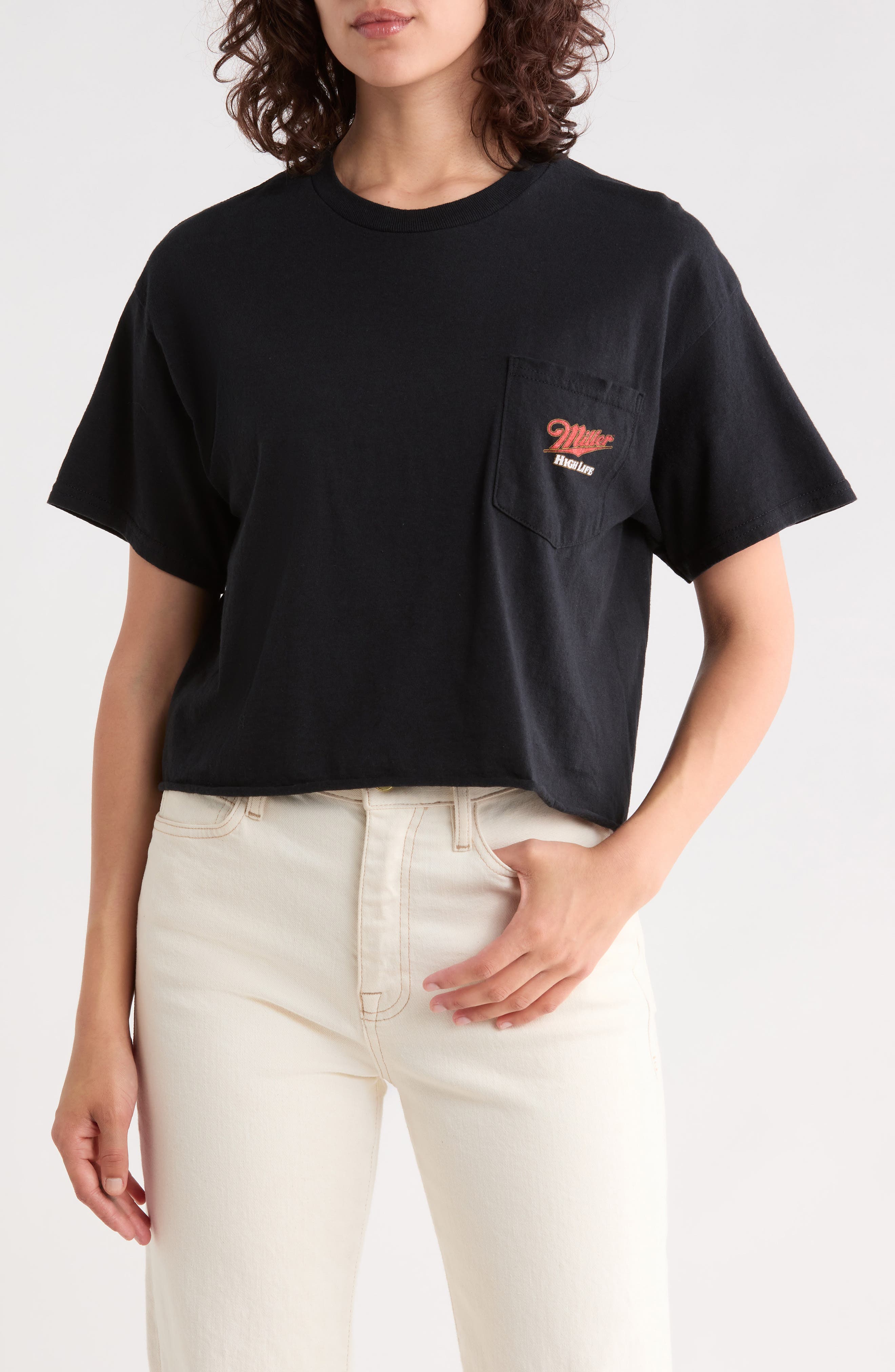 Miller High Life Flea Market Crop Cotton T-Shirt