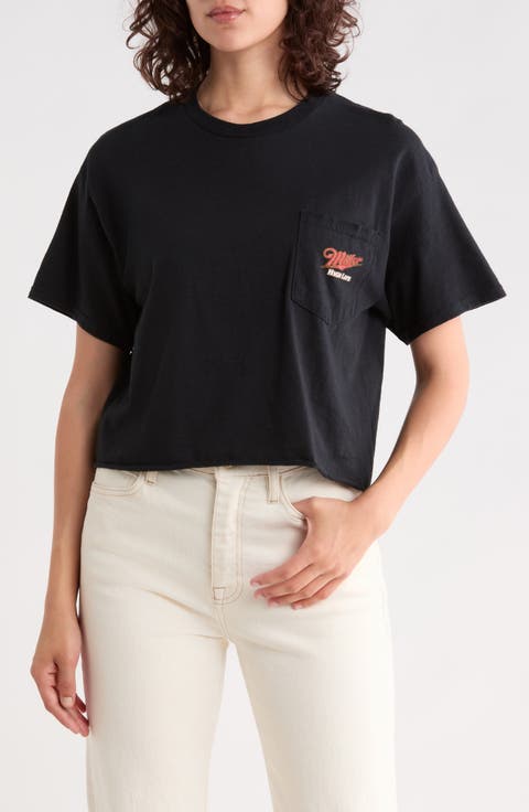 Miller High Life Flea Market Crop Cotton T-Shirt