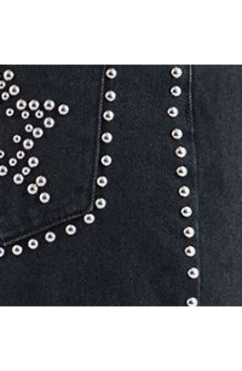 NASTY GAL Star Studded Baggy Denim Jeans, Alternate, color, Washed Black