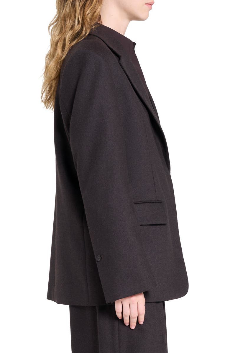 TWP Jillian Stretch Wool & Cashmere Blazer, Alternate, color, Chocolate