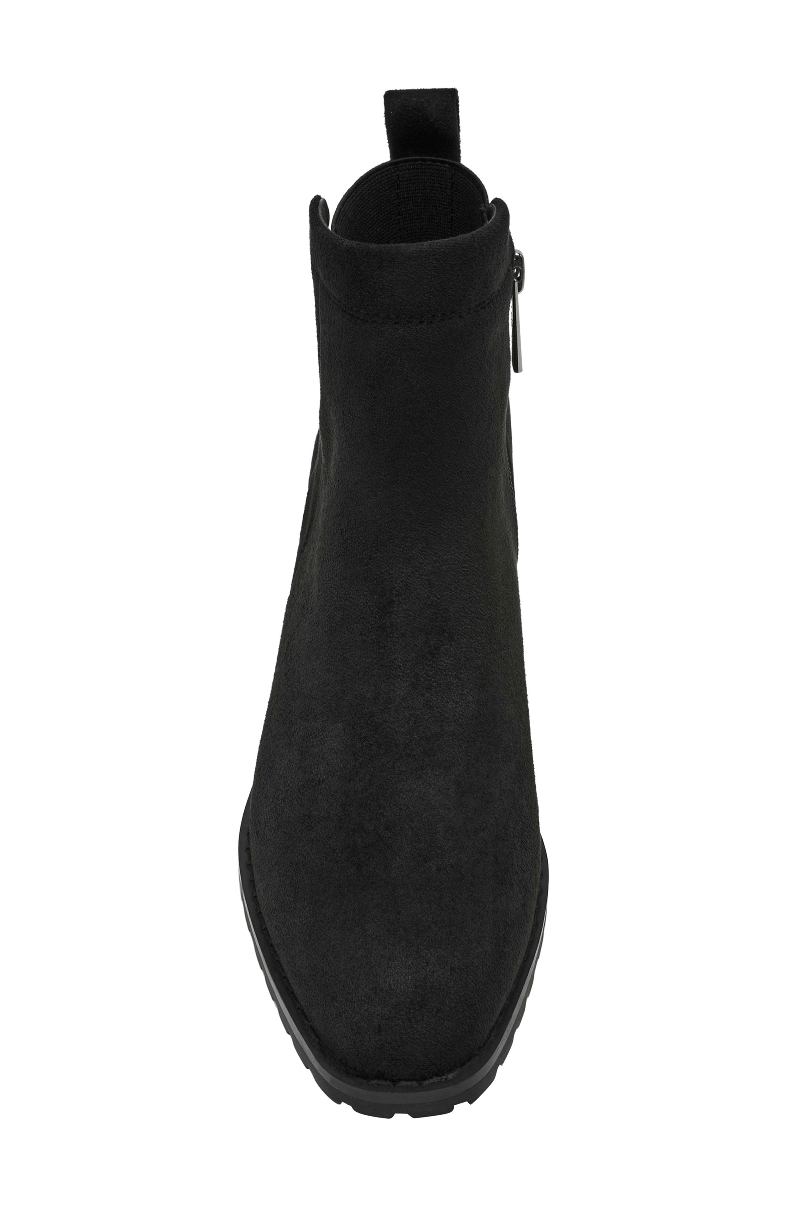 Anne Klein Shellby Bootie, Alternate, color, Black Suede