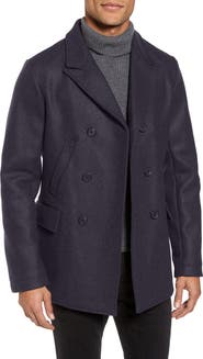 Billy Reid Bond Wool Blend Peacoat