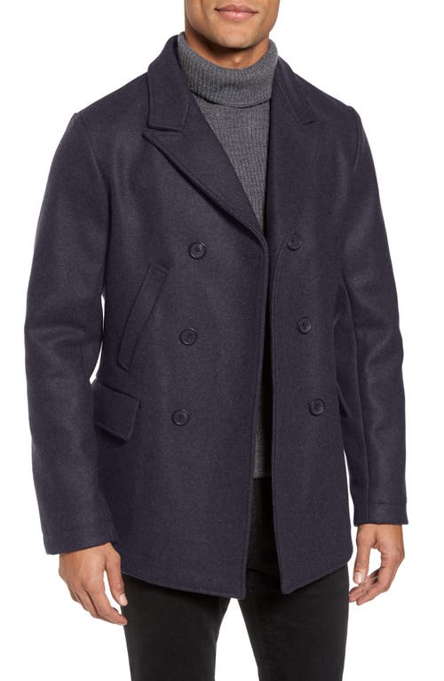 Billy Reid Bond Wool Blend Peacoat in Navy  product