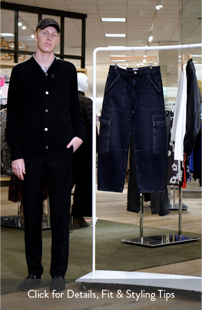 Marcelle Low Rise Barrel Cargo Jeans, sales video thumbnail