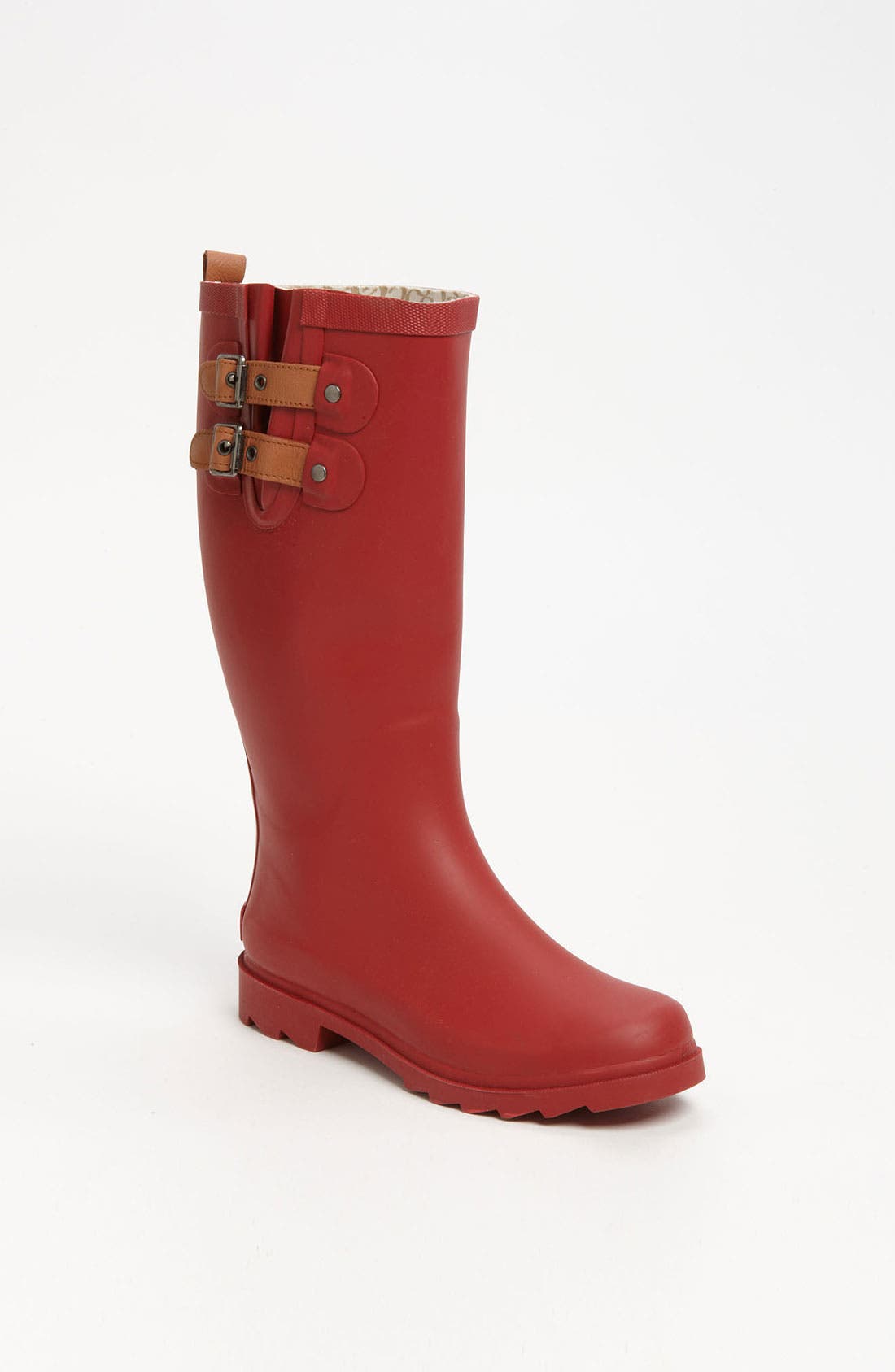 'Top Solid' Rain Boot, Main, color, RED