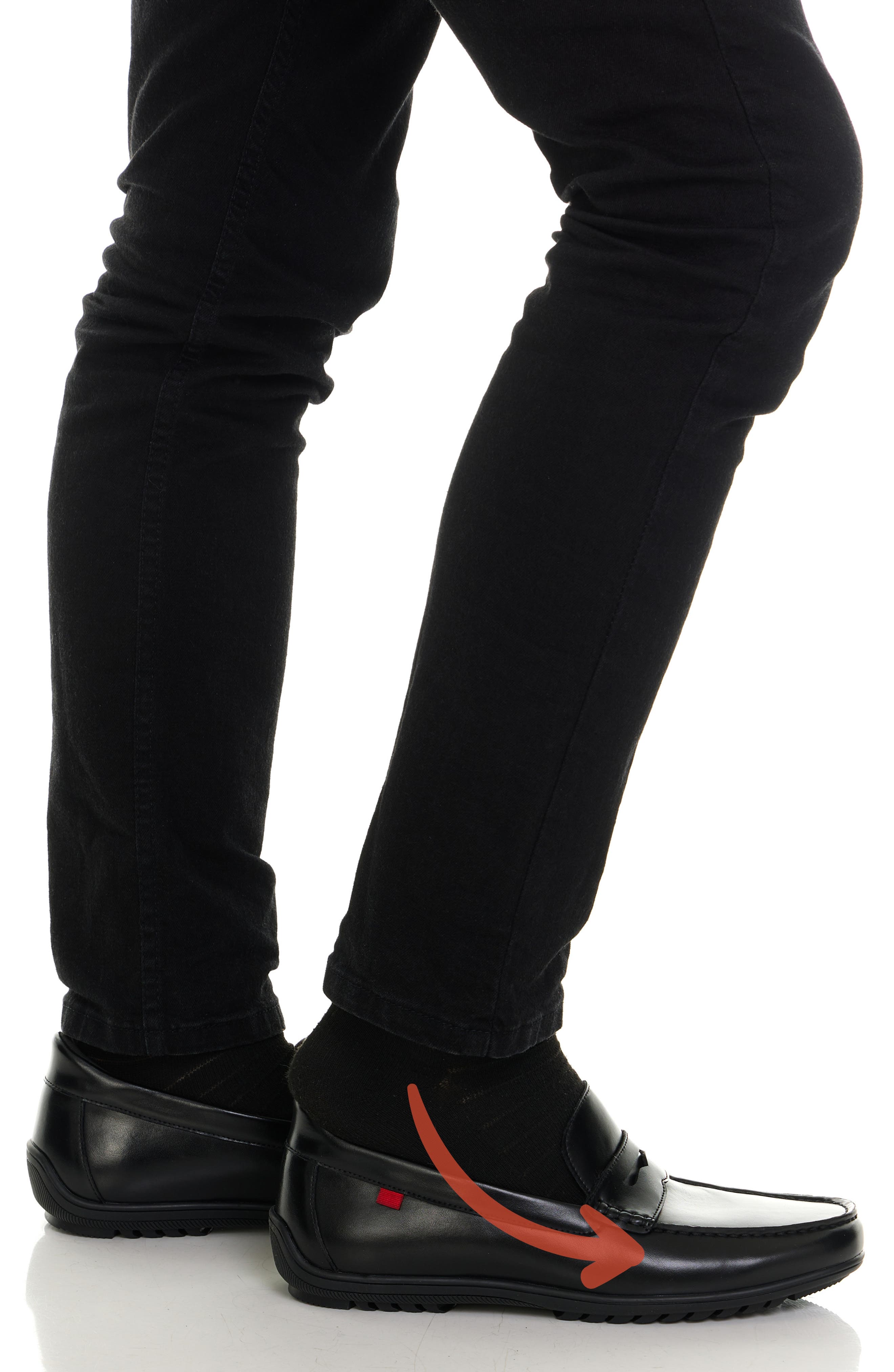 Marc Joseph New York John Street Hands-Free Slip-On Penny Loafer, Alternate, color, Black Napa Leather