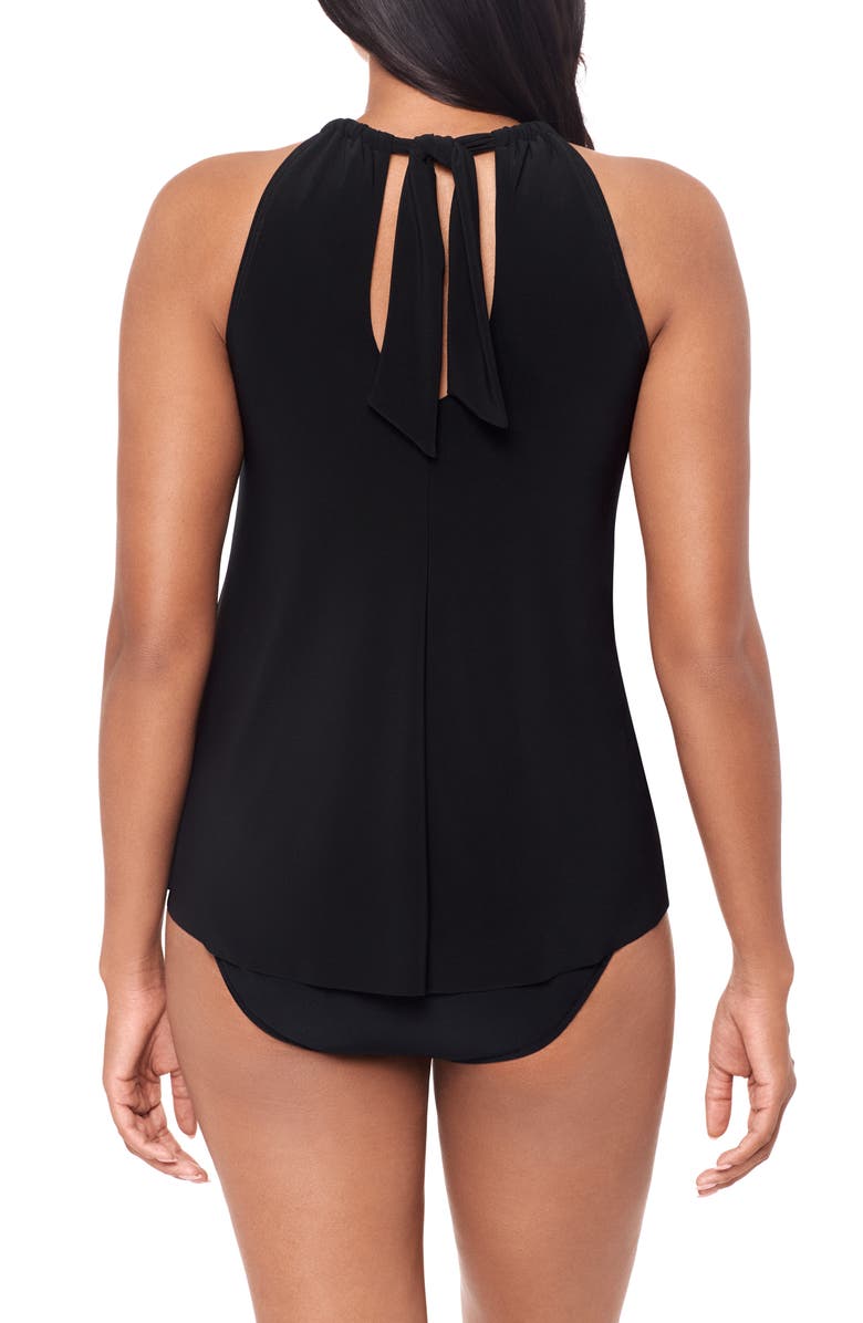 Magicsuit<sup>®</sup> Esme Pleated Tankini Top, Alternate, color, Black