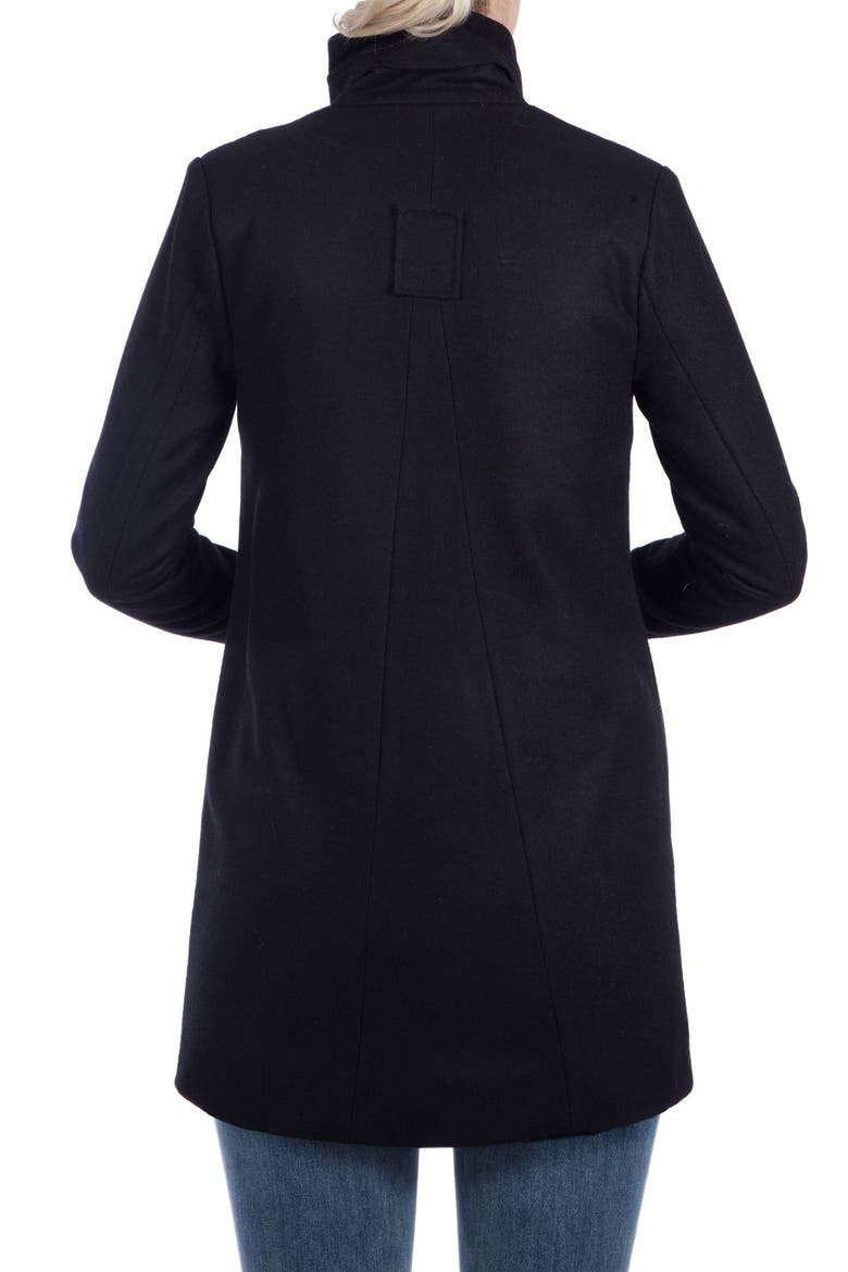 A-Line Convertible 3-in-1 Maternity Swing Coat, Alternate, color, BLACK
