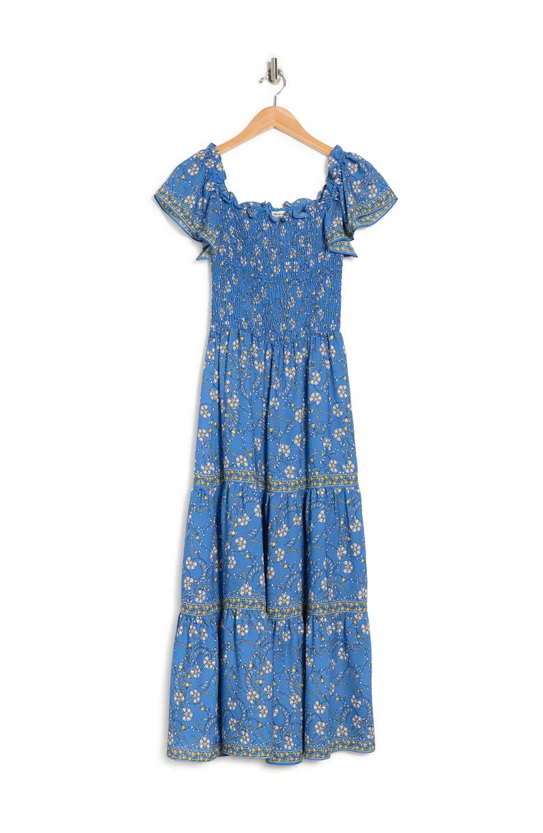 MAX STUDIO Paisley Flutter Sleeve Maxi Dress, Alternate, color,