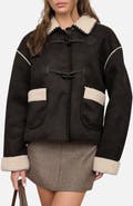 Blu Pepper Faux Shearling & Faux Suede Jacket