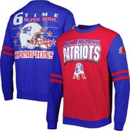 Mitchell & Ness Men's Mitchell & Ness Red New England Patriots All Over 2.0 Pullover Sweatshirt