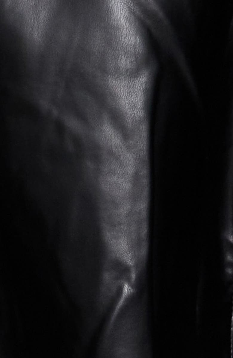 LIONESS Kenny Oversize Faux Leather Bomber Jacket, Alternate, color, 