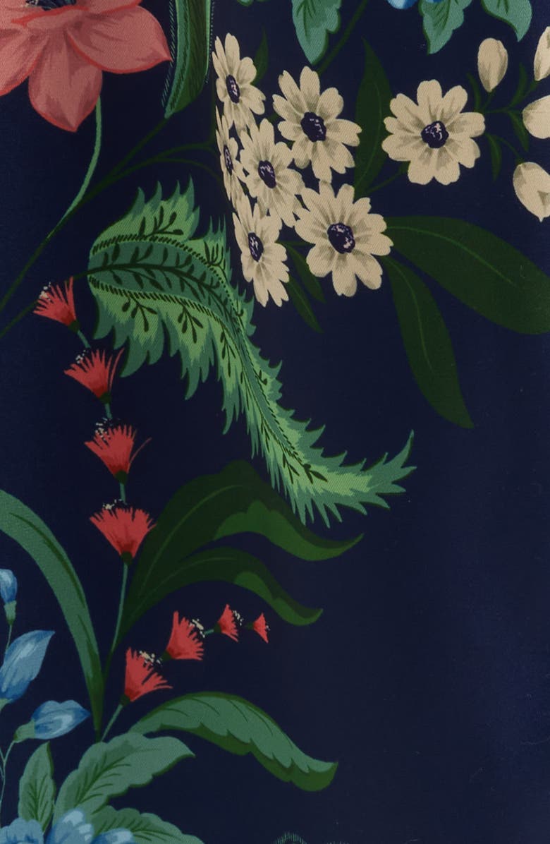 Julia Jordan Floral Print Long Sleeve Maxi Shirtdress, Alternate, color, 