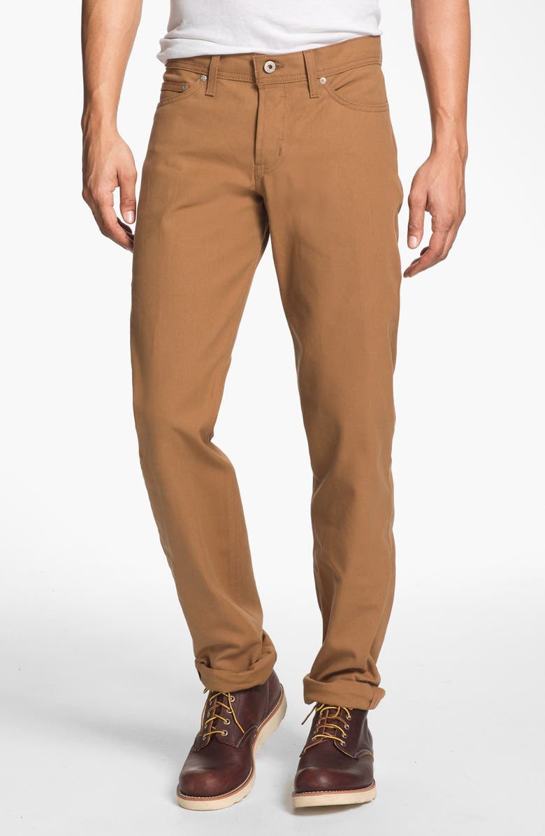 Naked & Famous Denim Weird Guy Slim Fit Selvedge Duck Canvas Jeans, Main, color, 