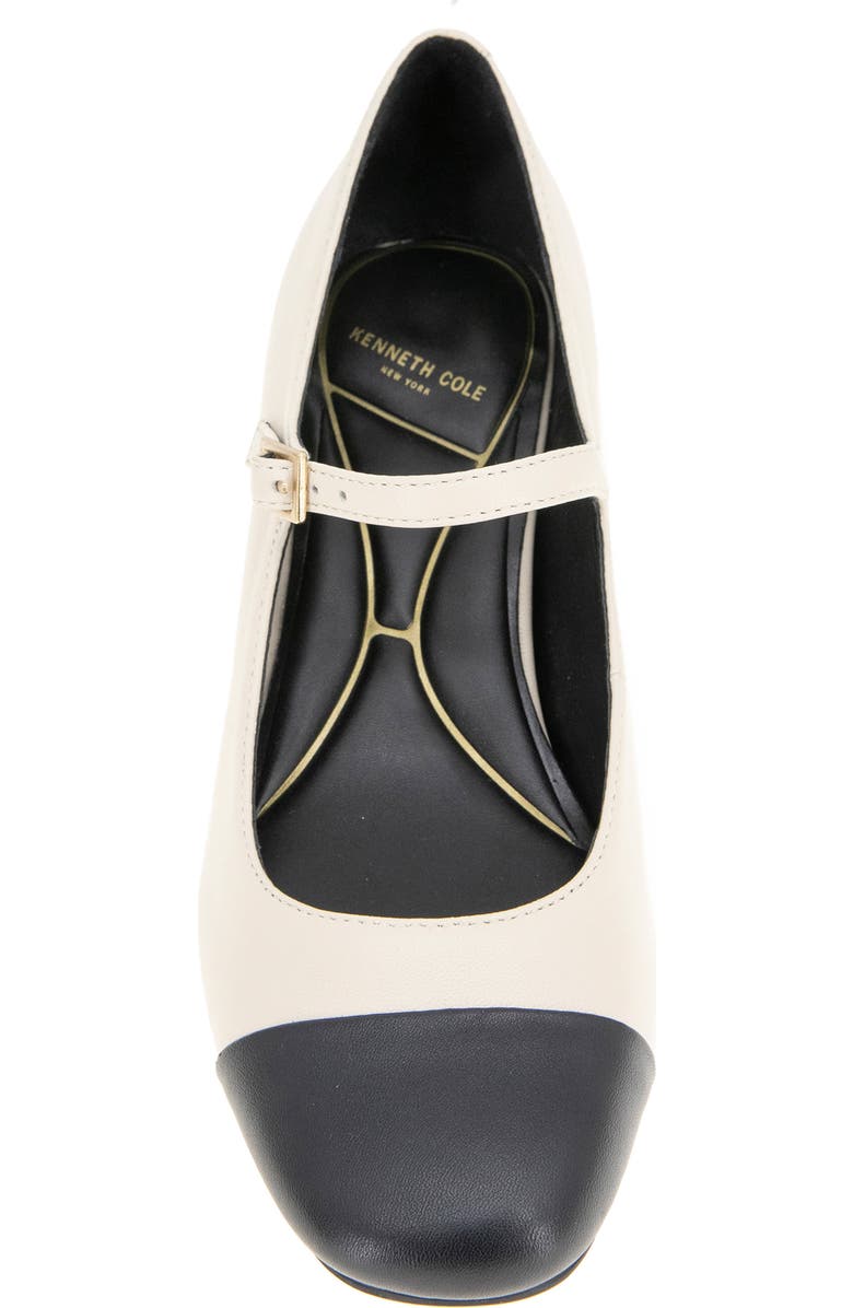 Kenneth Cole Alec Mary Jane Pump, Alternate, color, White/ Black Leather