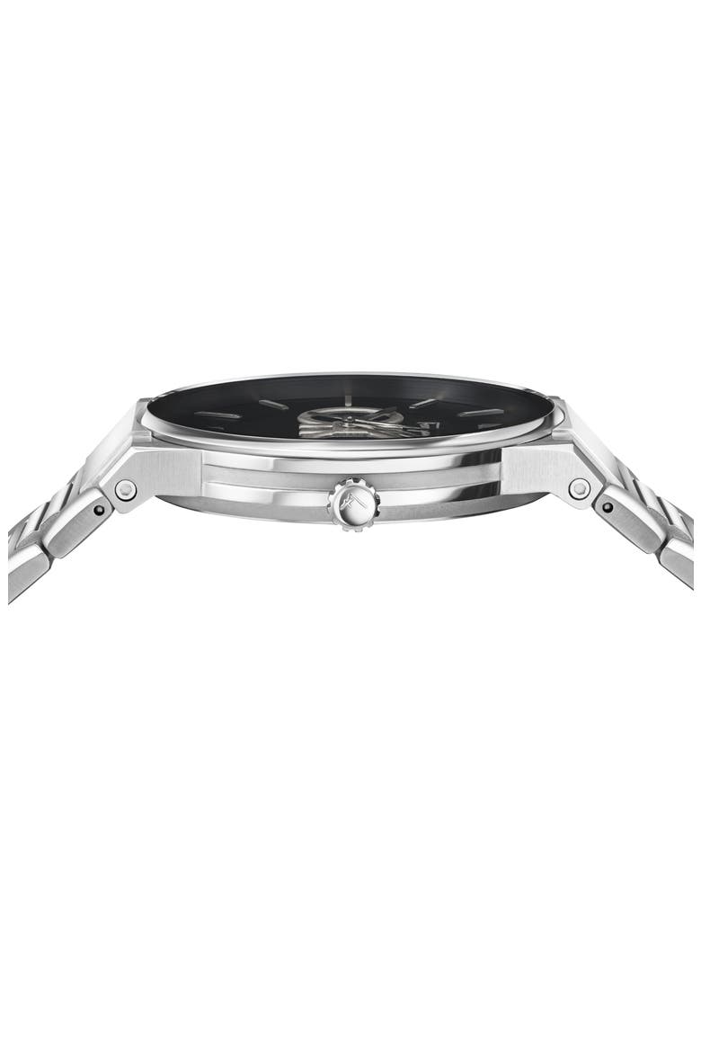 Guilloche Quartz Bracelet Watch, 40mm, Alternate, color, STAINLESS STEEL