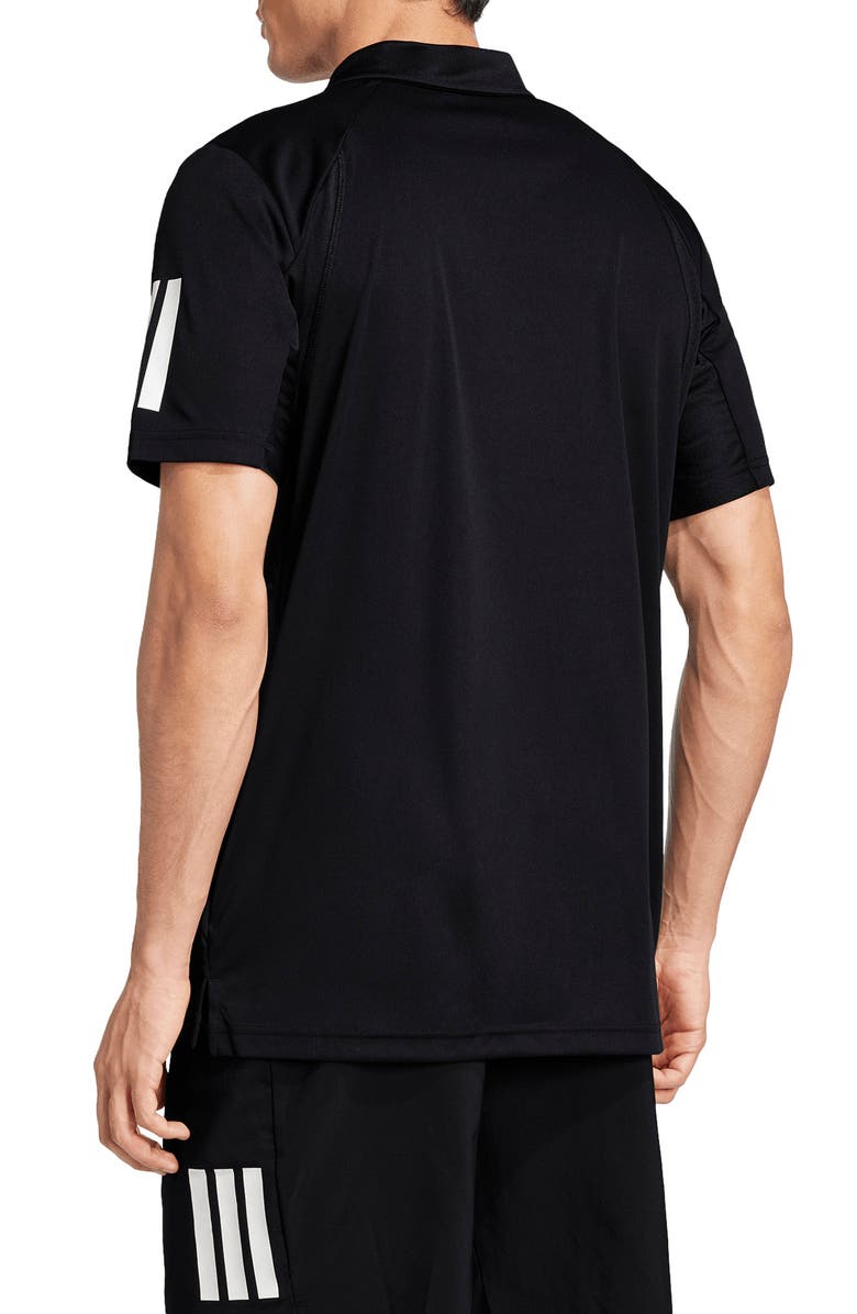 adidas Club 3-Stripes Performance Polo, Alternate, color, Black