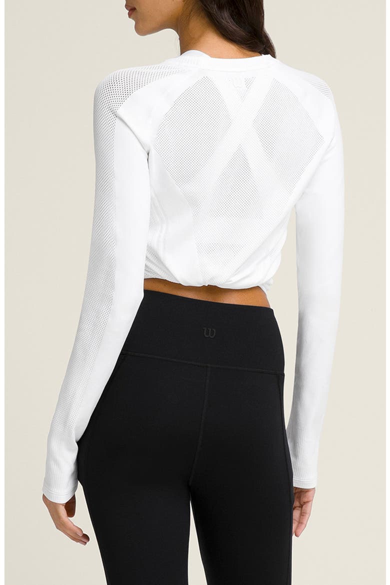 Pro Seamless Long Sleeve Top, Alternate, color, BRIGHT WHITE