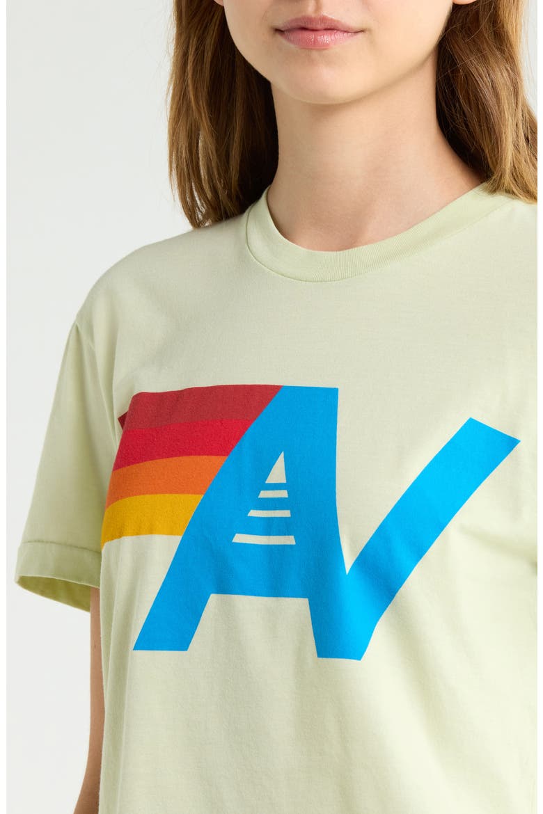 Logo Boyfriend Tee, Alternate, color, LIME CREAM