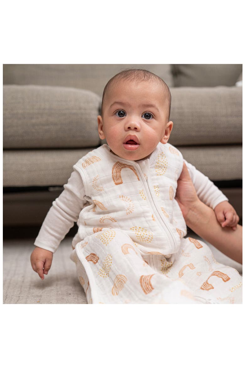 Cotton Muslin Wearable Blanket, Alternate, color, KEEP RISING TAN