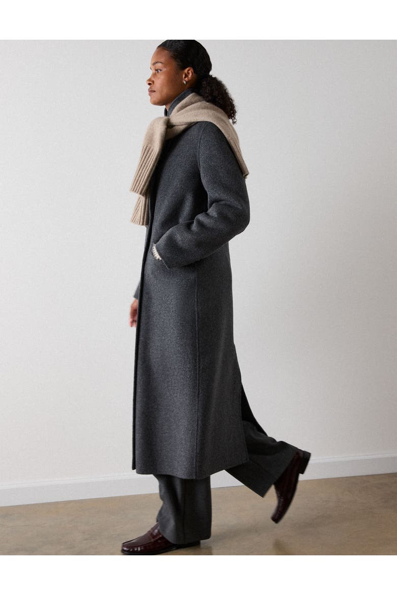 Relaxed Double Faced Coat, Alternate, color, Grey