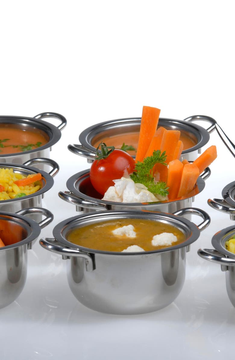 BergHOFF INTERNATIONAL Stainless Steel Covered Mini Pot - Set of 2, Alternate, color, 