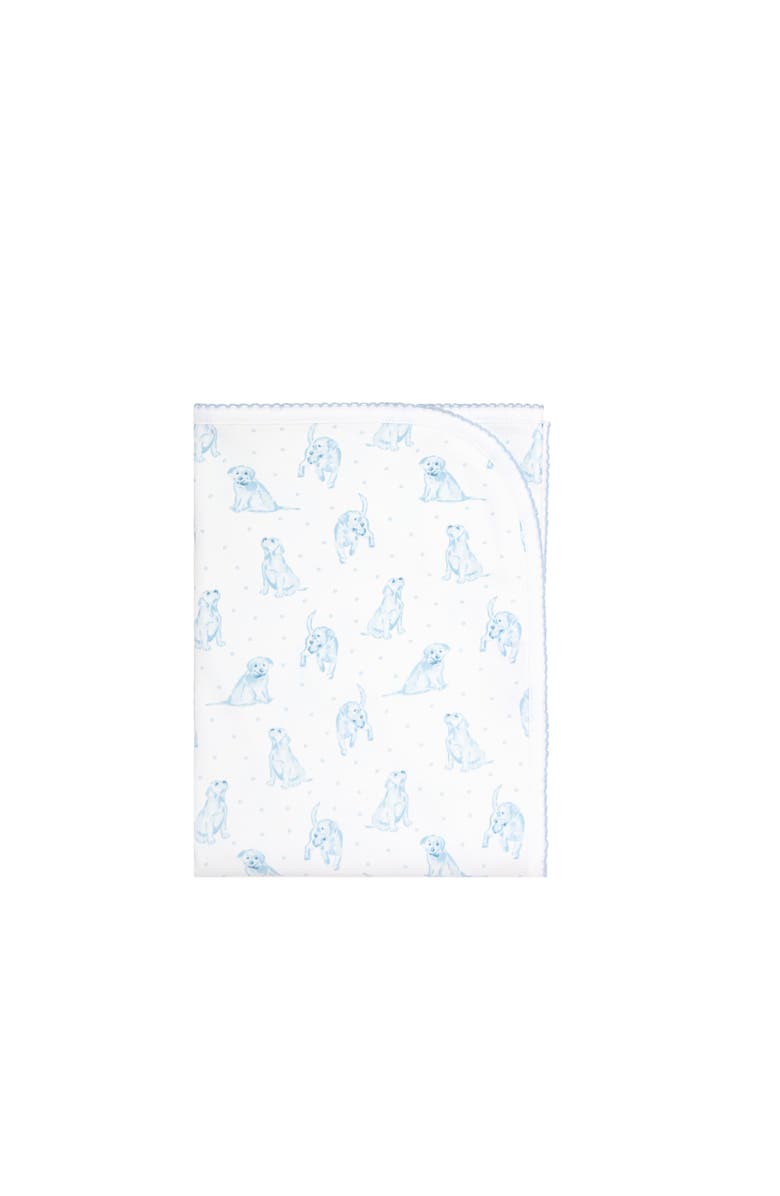 Nellapima Blue Puppy Love Print Blanket - Baby, Main, color, Blue