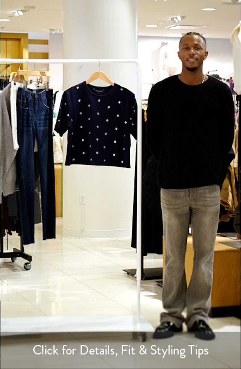 Sebastian Grommet Accent Cotton T-Shirt, sales video thumbnail