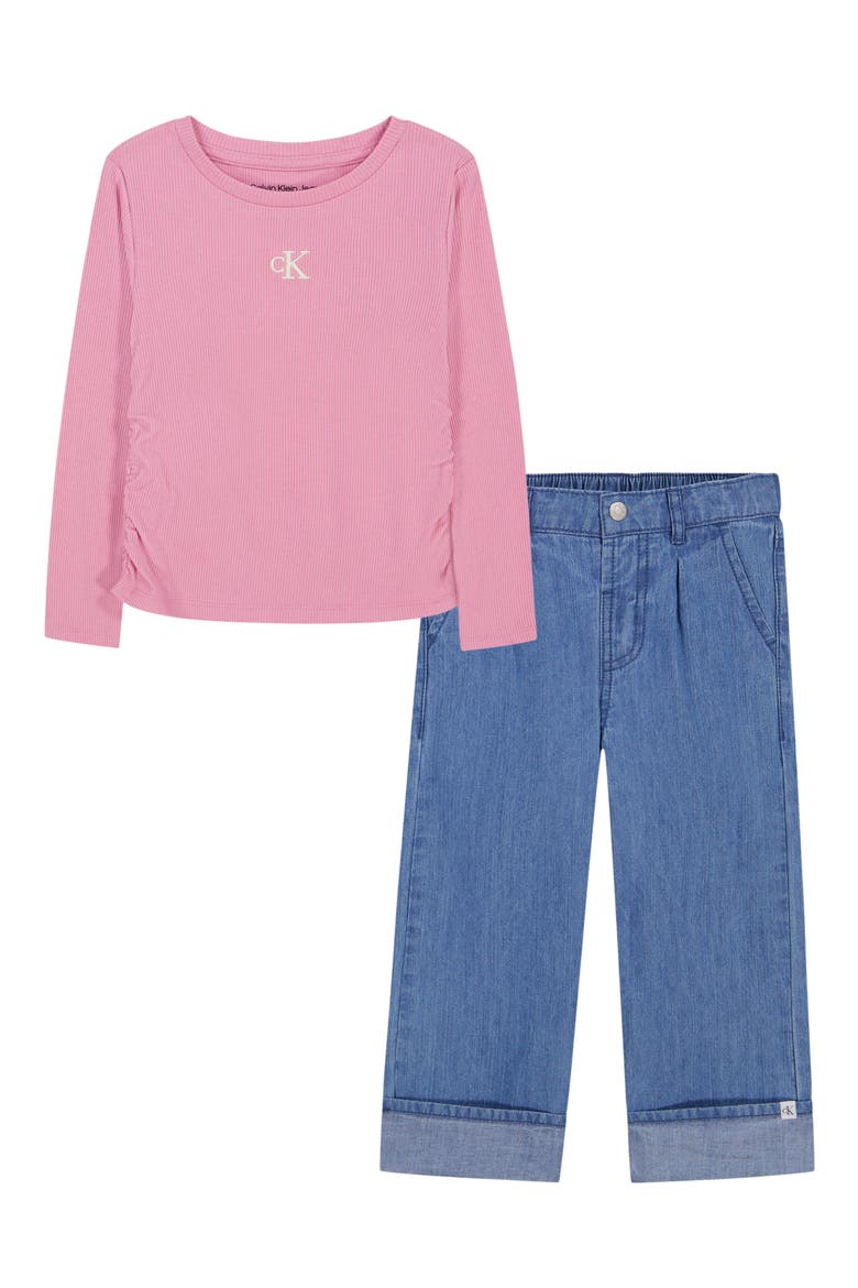 Kids' 2-Piece Rib Top & Pants Set, Main, color, PREPACK ASSORTED