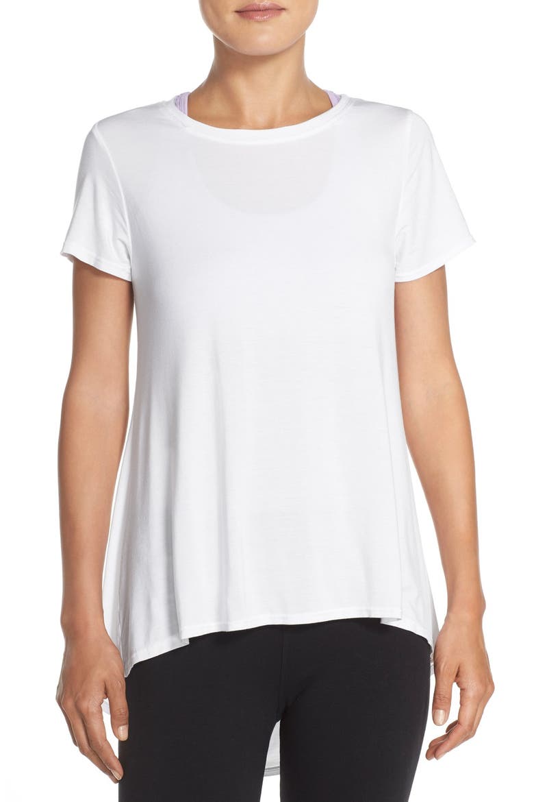Open Back Crewneck Tee, Main, color, WHITE