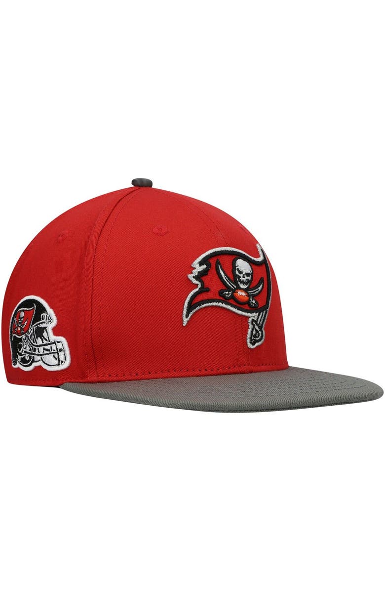 PRO STANDARD Men's Pro Standard Red/Pewter Tampa Bay Buccaneers 2Tone Snapback Hat, Main, color, Red