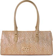 Brahmin Sophia Croc Embossed Leather Satchel