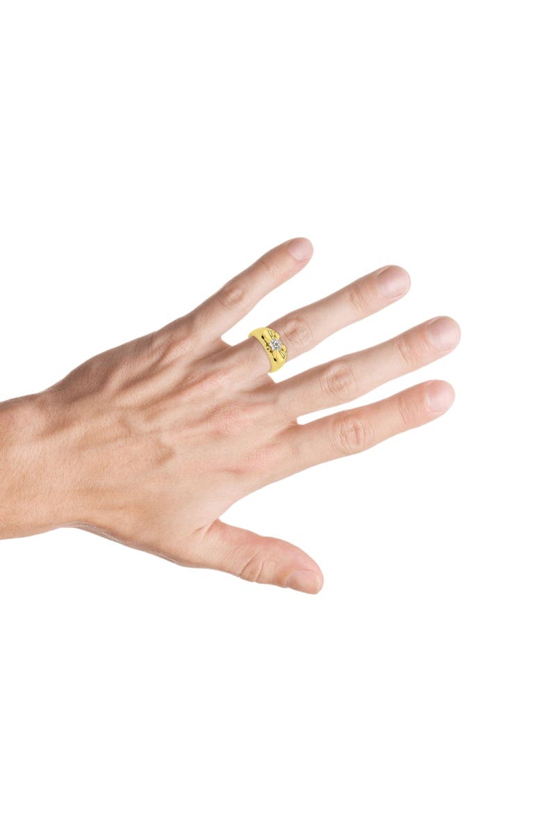 Bliss Diamond Men's 3/4Ct Solitaire Diamond Wedding Anniversary Ring 14k Gold Band Lab Grown, Alternate, color, 