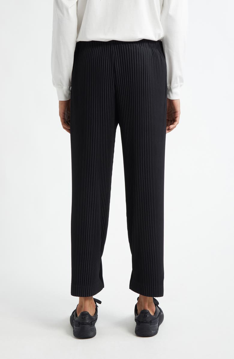 Homme Plissé Issey Miyake Bottoms 1 Pleated Straight Leg Pants, Alternate, color, Black