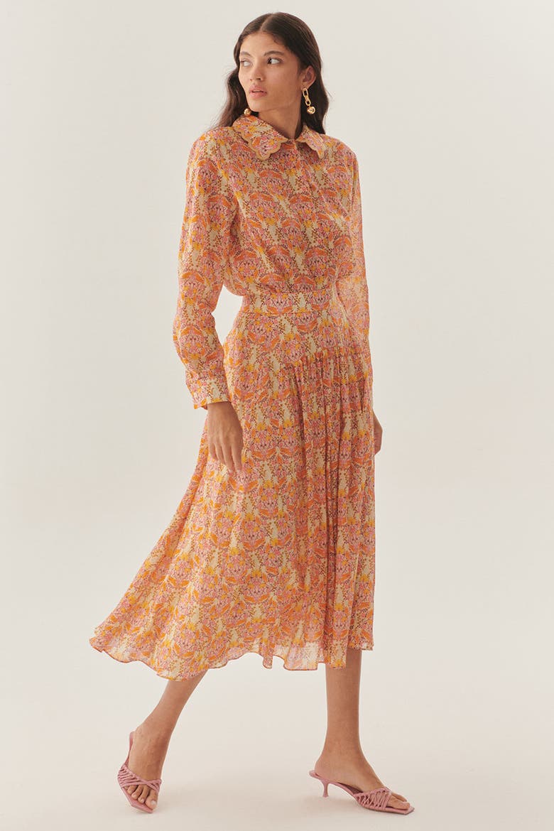 Eloise Collar Floral Shirt, Alternate, color, MULTI COLOR