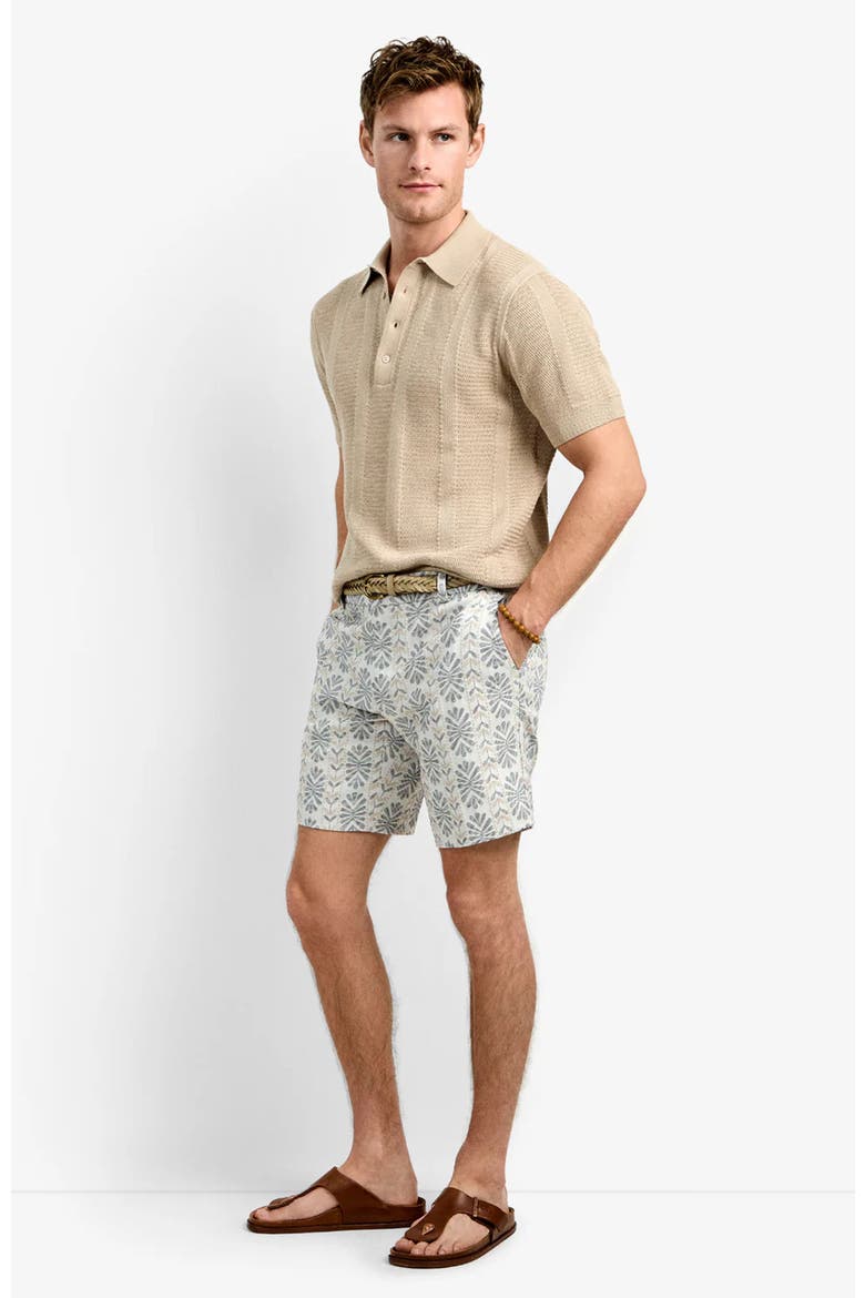 Lawrence Short, Main, color, Floral Stripe Jacquard