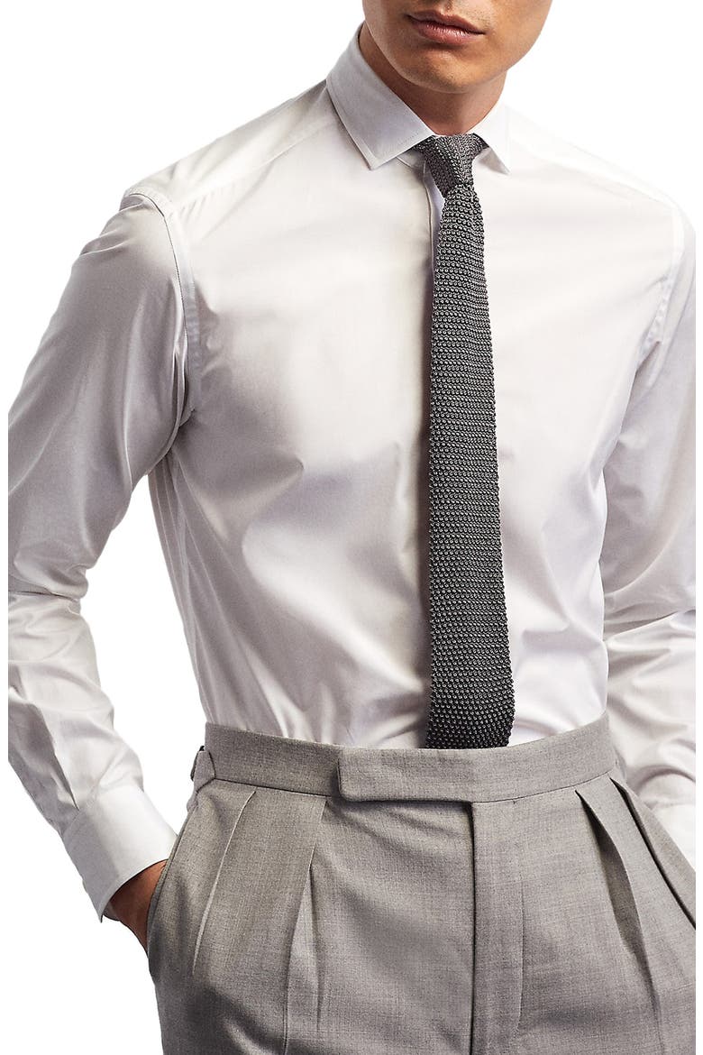 Cotton Poplin Button-Up Shirt, Main, color, WHITE